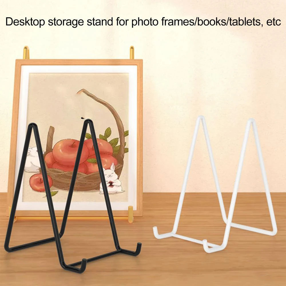 1-3PC Iron Art Magazine Display Stand Home Photo Frame Display Rack Plate Bowl Picture Frame Photo Book Pedestal Holders Storage