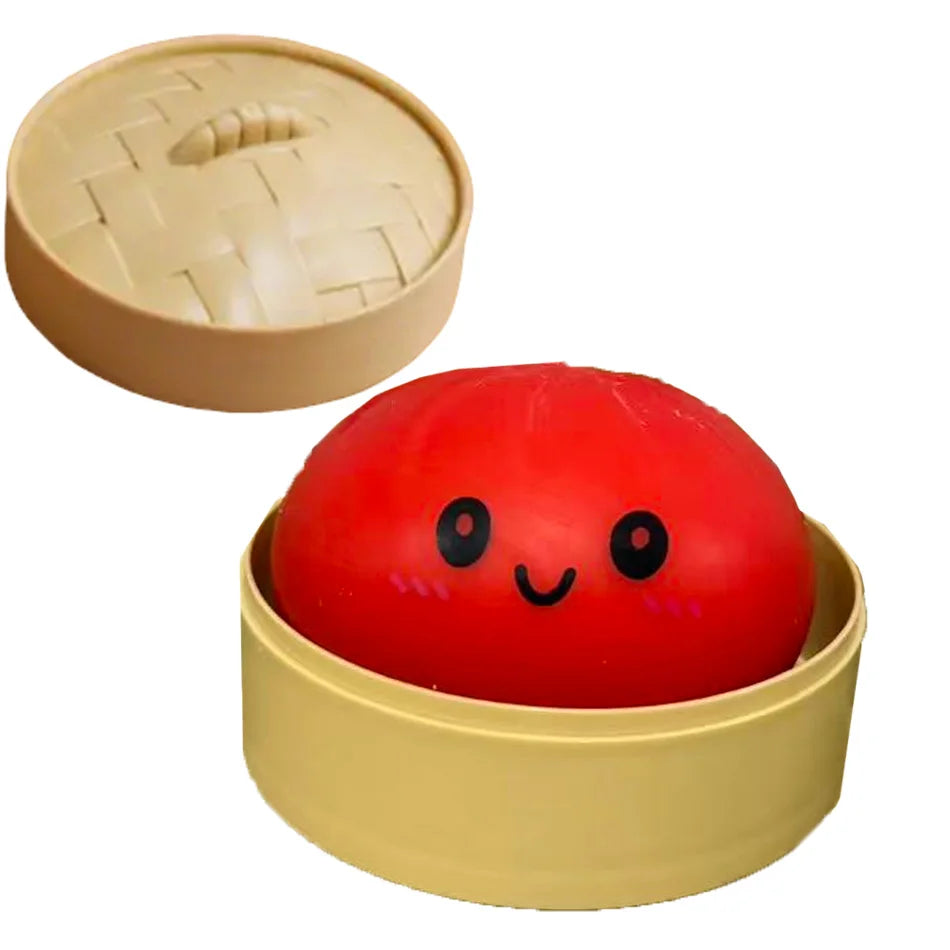 Glitter Dumpling Glitter Dumpling Squishy with Box Dumplings Sensory Squeeze Toy for Stress Relief
