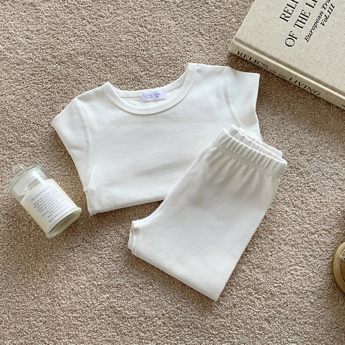 2-10T Toddler Kid Baby Boy Girl 2pcs Pajamas Clothes Set Long Sleeve Top Pant Suit Homewear Cotton Two Piece PJ Set Outfit