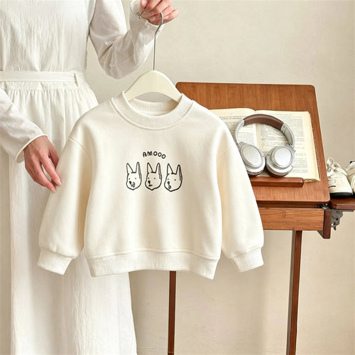 0-6 Year Old Girls Long Sleeve Sweatshirt Tops Autumn Clothes Simple Fashion Kids O-neck Pullover Hoodie Children's Clothing