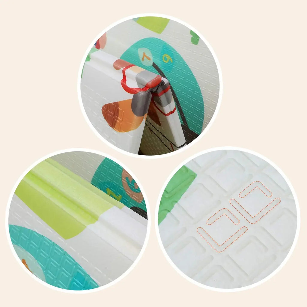 Baby Play Mat Foldable Baby Crawling Pad Reversible Thickening Children Floor Gym Mat Non-Slip Large Playmat BPA Free 200*180cm