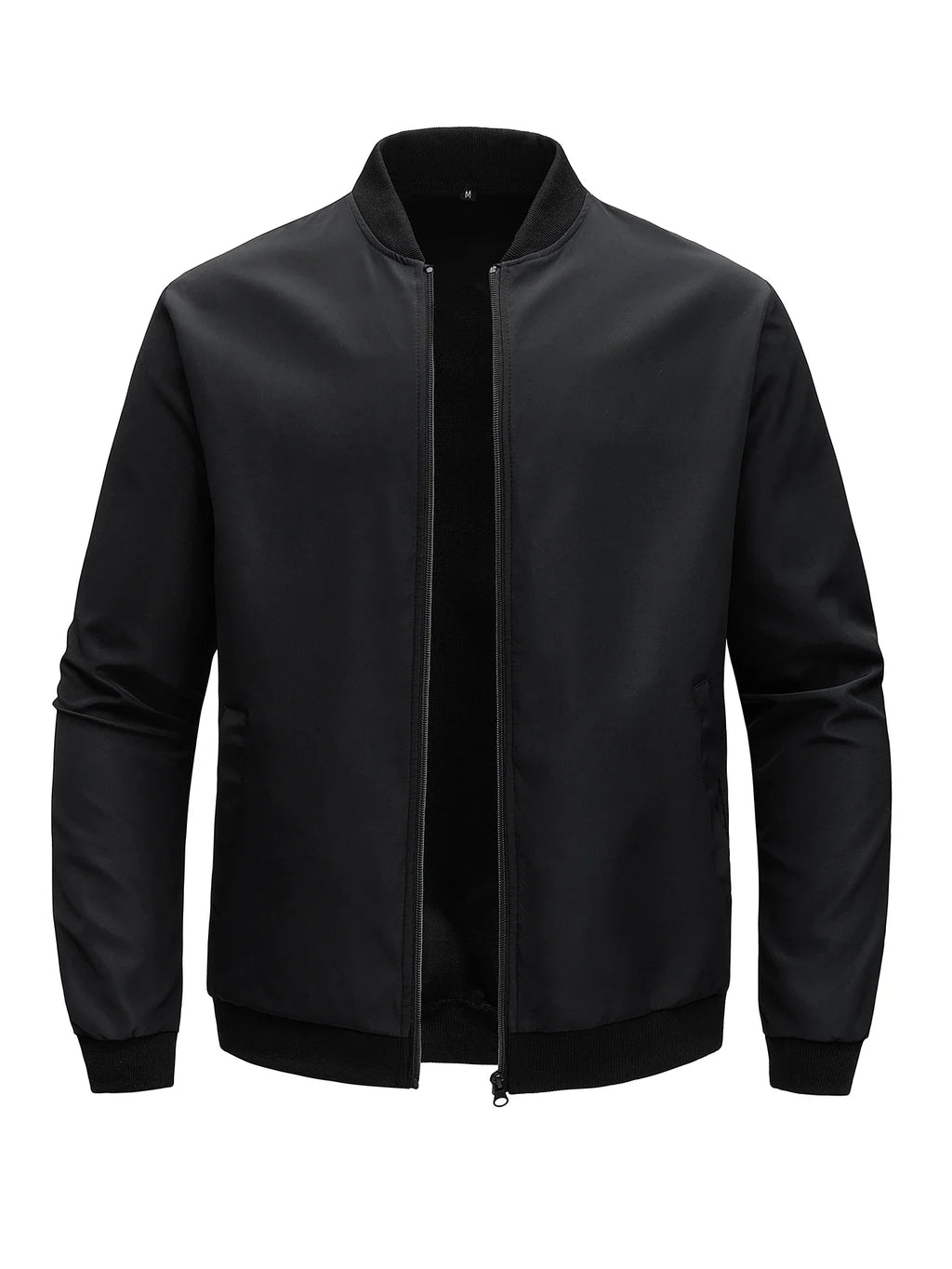 Men's Solid Color Casual Sports Zipper Stand Collar Hoodie Cardigan Coat - Comfortable Fashionable Men's Outerwear