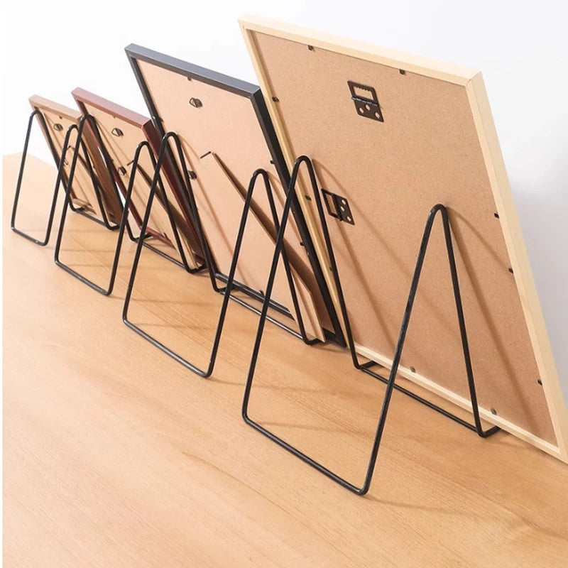 1-3PC Iron Art Magazine Display Stand Home Photo Frame Display Rack Plate Bowl Picture Frame Photo Book Pedestal Holders Storage