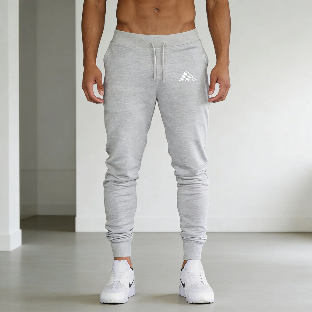 New Men's Blue Trend Print Casual Sports Pants Running Workout Jogging Long Pants Gym Sport Trousers for Men Jogger Sweatpants