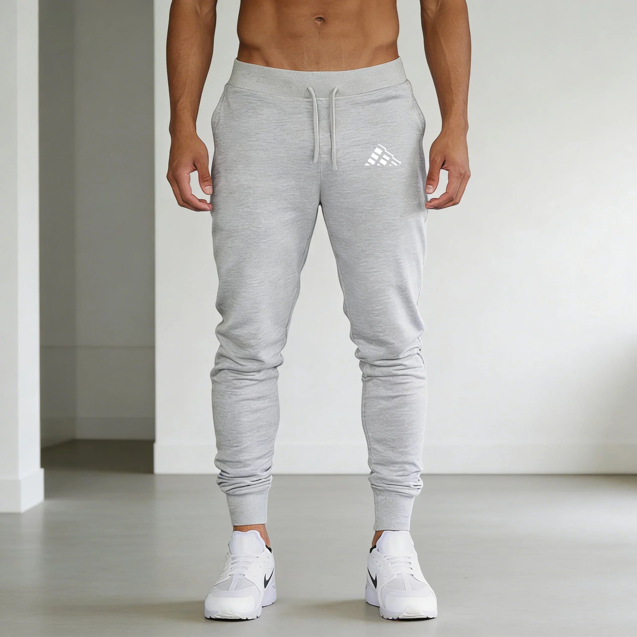 New Men's Blue Trend Print Casual Sports Pants Running Workout Jogging Long Pants Gym Sport Trousers for Men Jogger Sweatpants