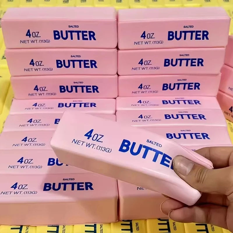 Squishy Butter Stick Stress Ball Soft Butter Stick Slow Rebound Squeeze Fidget Toys ASMR Sensory Anti-Stress Toy Festival Gift