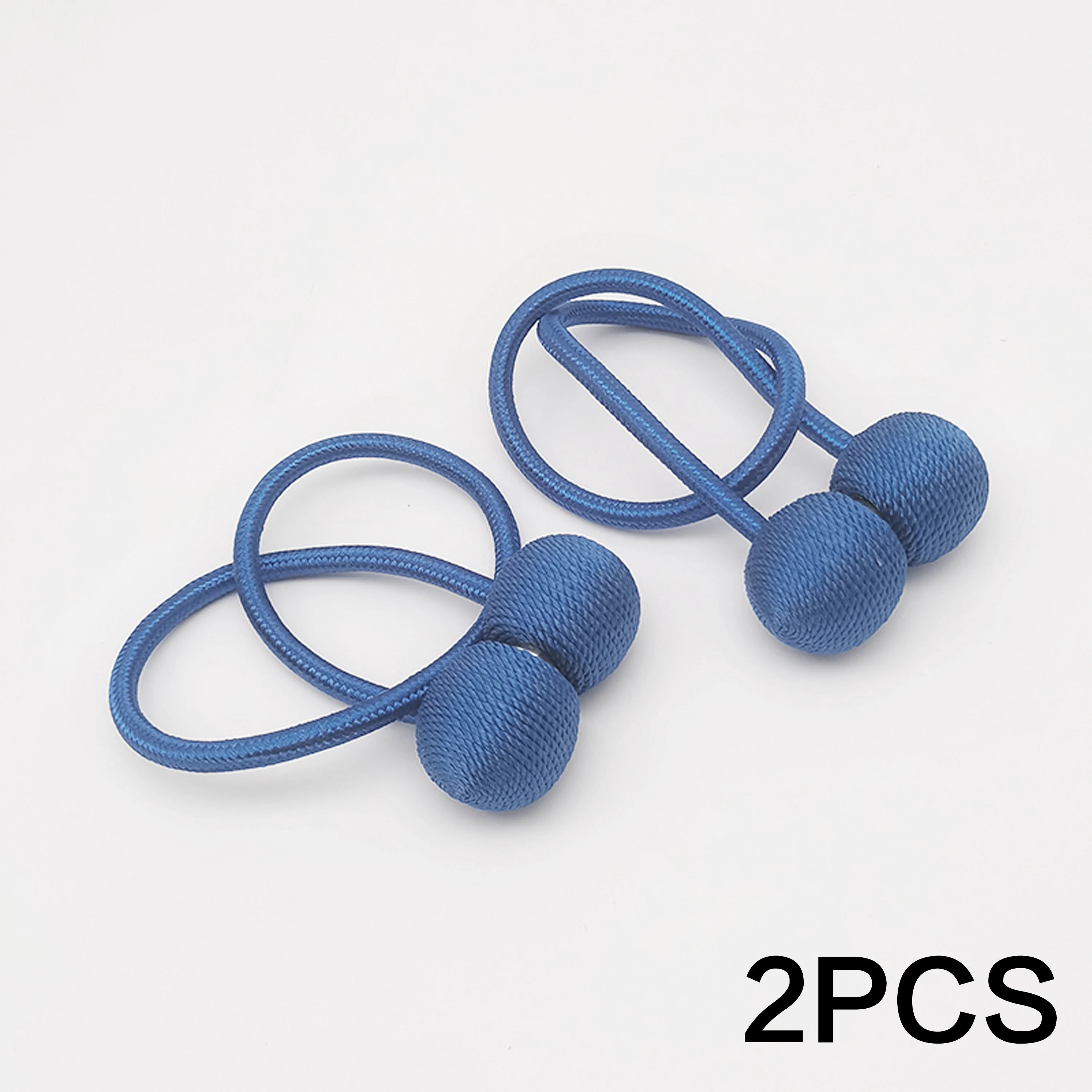2pcs modern minimalist magnetic ball curtain tiebacks with thicker twisted cords can be styled at will,for bedrooms, living room