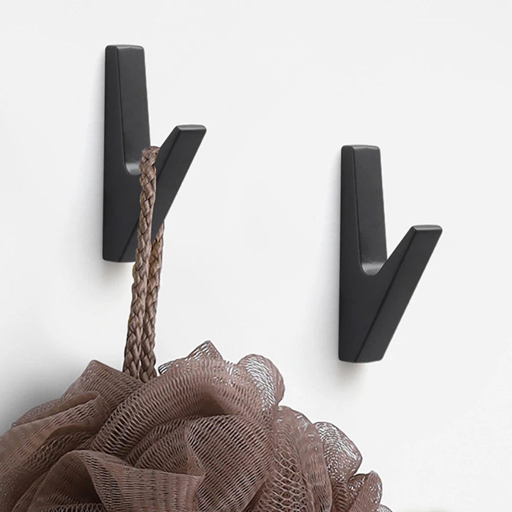 Metal Coat Hooks Wall Mounted Heavy Duty Coat Rack Clothes Hanger With Screws for Hanging Hat Key Door Wall Hooks Bathroom