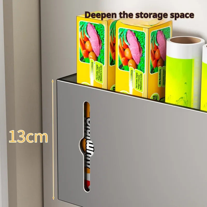 Kitchen Paper Towel Holder Adhesive Tissue Hanger Punch-Free Roll Paper Dispenser Cabinet Storage Napkin Rack