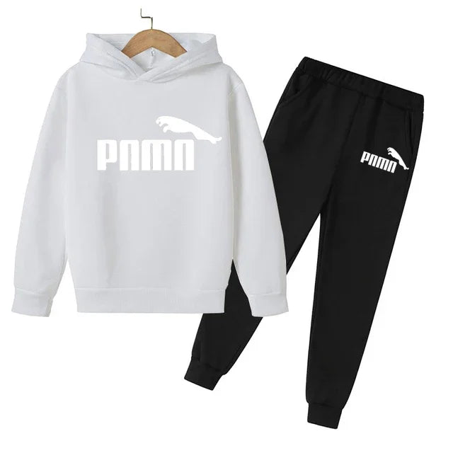 3-12 Years Children Holiday Gifts 2pcs Set Boy Girl Kid's Clothes Hoodie+Pants Suit  Spring Autumn Tracksuit