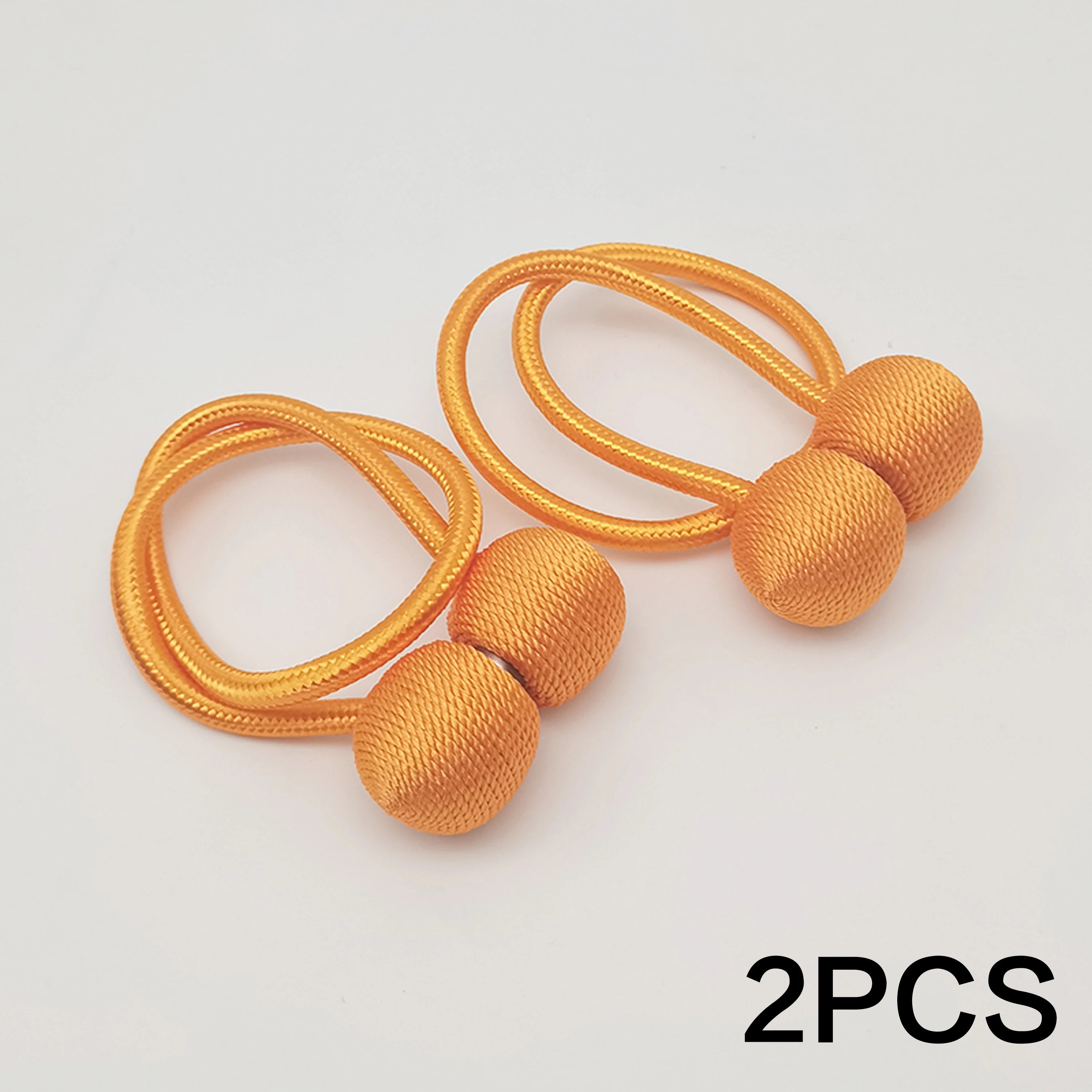 2pcs modern minimalist magnetic ball curtain tiebacks with thicker twisted cords can be styled at will,for bedrooms, living room