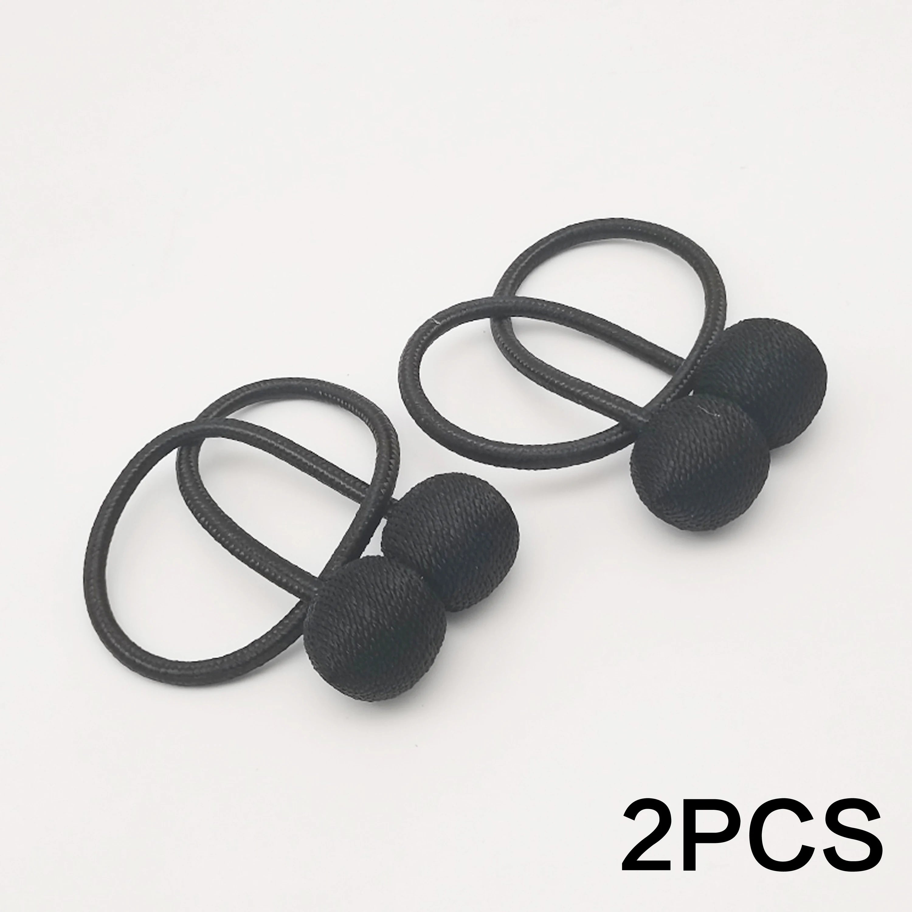 2pcs modern minimalist magnetic ball curtain tiebacks with thicker twisted cords can be styled at will,for bedrooms, living room
