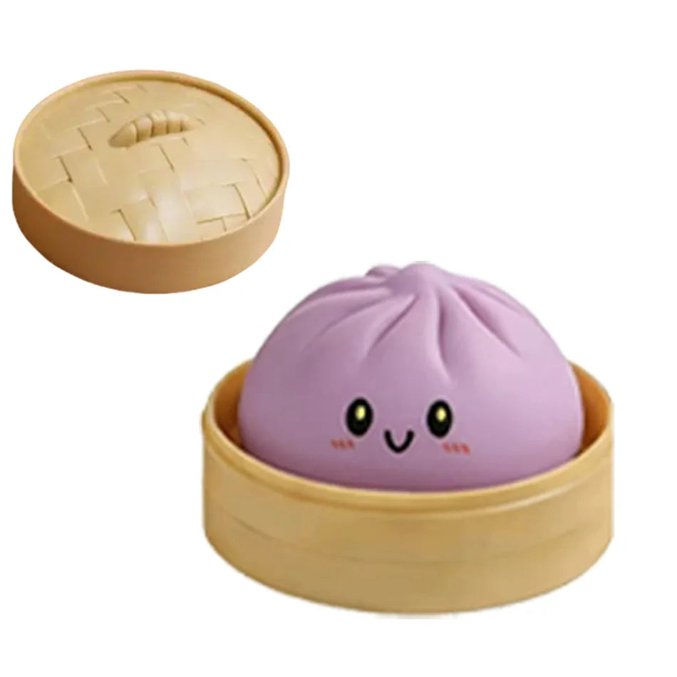 Glitter Dumpling Glitter Dumpling Squishy with Box Dumplings Sensory Squeeze Toy for Stress Relief