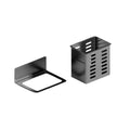 Wall Mounted Storage Holder 1Pc Hanging Bracket Box for Bathroom Toiletries Kitchen Office Adhesive or Screw Mount Sturdy