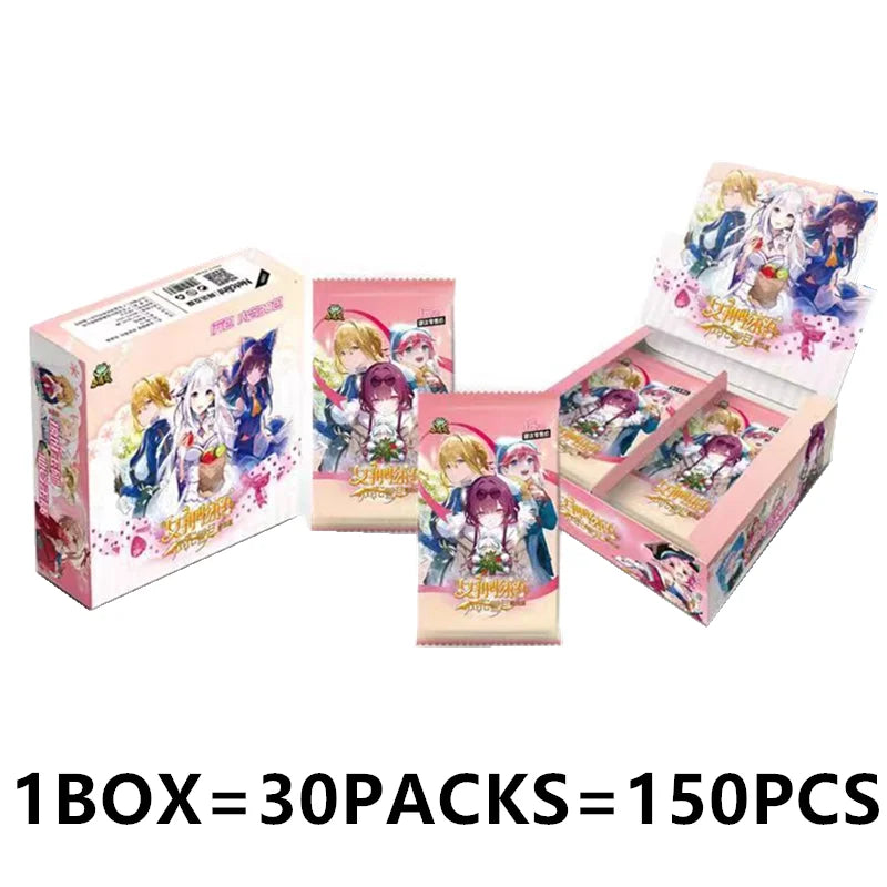 90pcs Set Goddess Story Thickened Gold Card Collectible Sexy Swimsuit Party Anime Collection Card Board Game Toy Gift