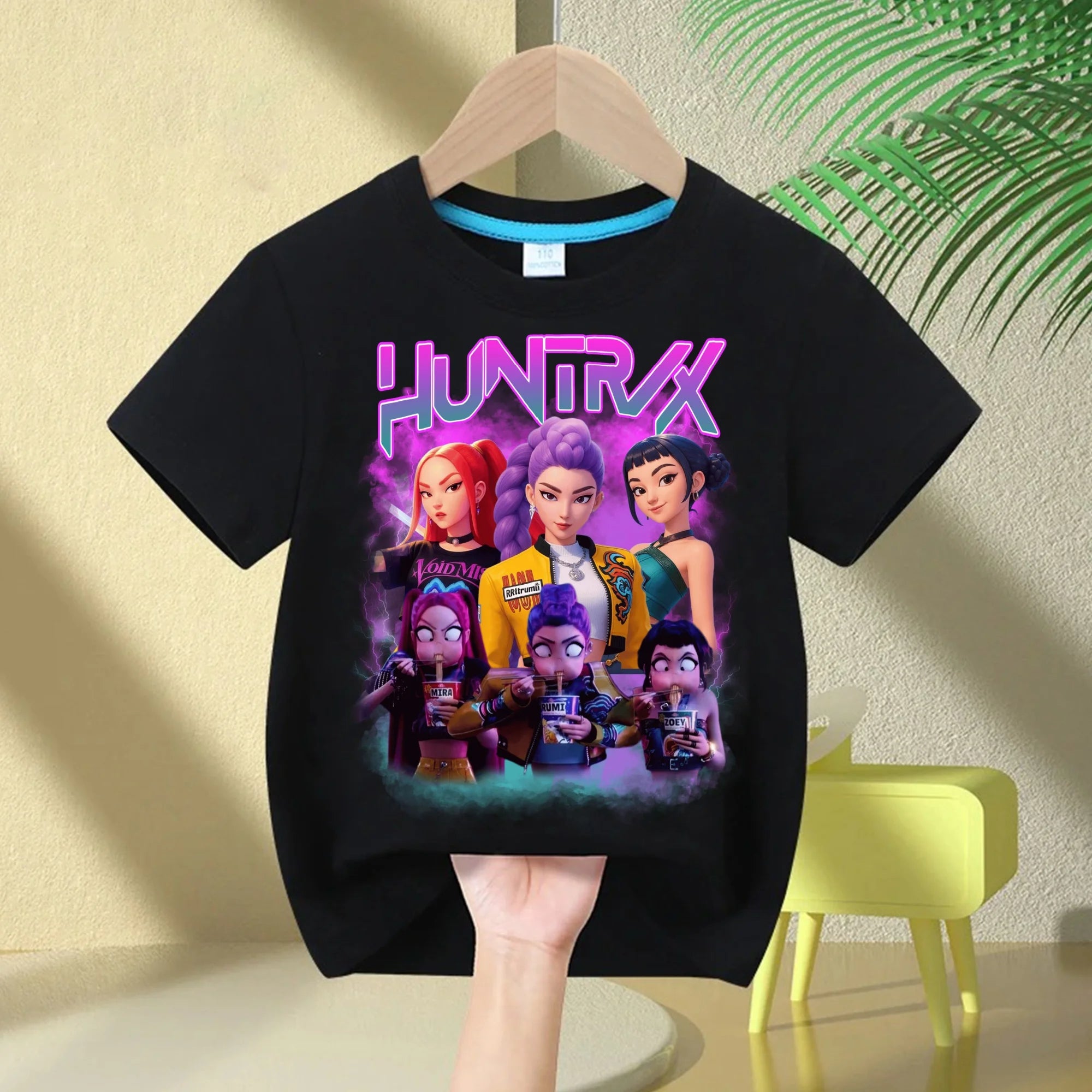 Kpop Demon Hunters 2026 Hot Movie Kids T‑Shirt Soft Cotton Toddler Boys Girls Tops Fashion Casual Children Clothing Fan Gifts