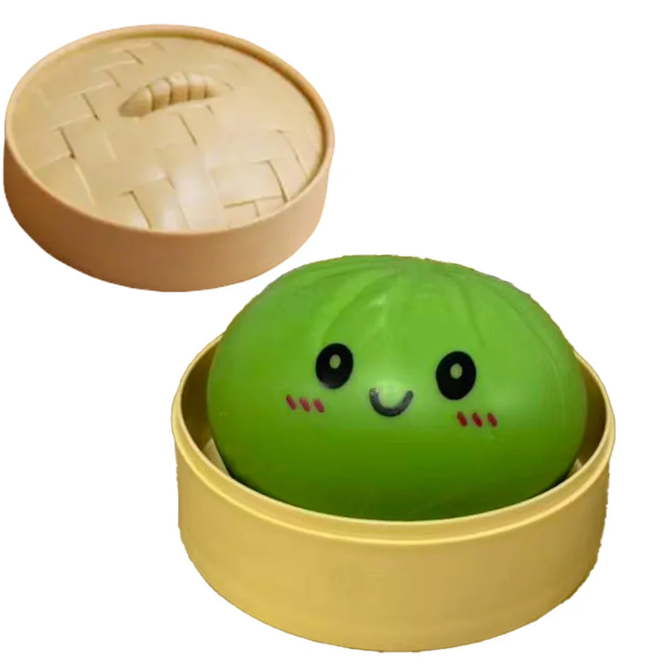Glitter Dumpling Glitter Dumpling Squishy with Box Dumplings Sensory Squeeze Toy for Stress Relief