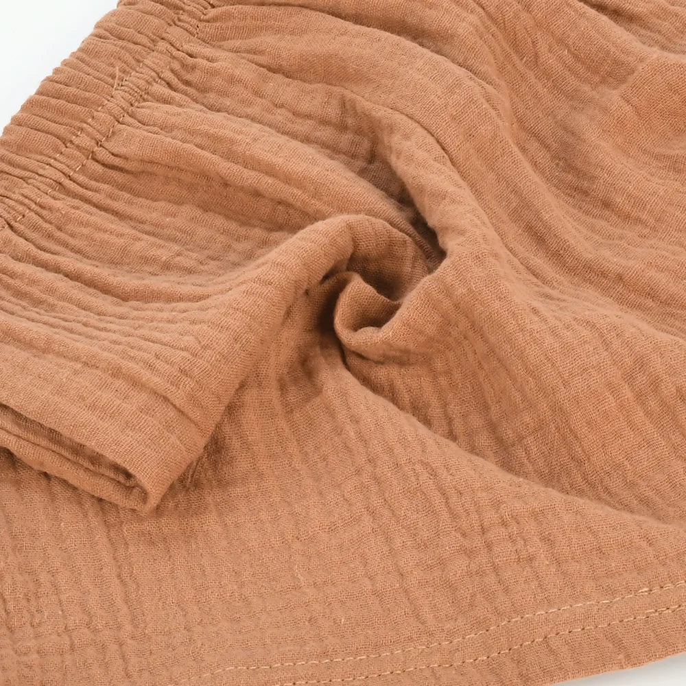 New Summer Children's Pure Cotton Shorts Fashion Solid Color Beach Shorts Kid's Casual Outing Shorts Age 2-10
