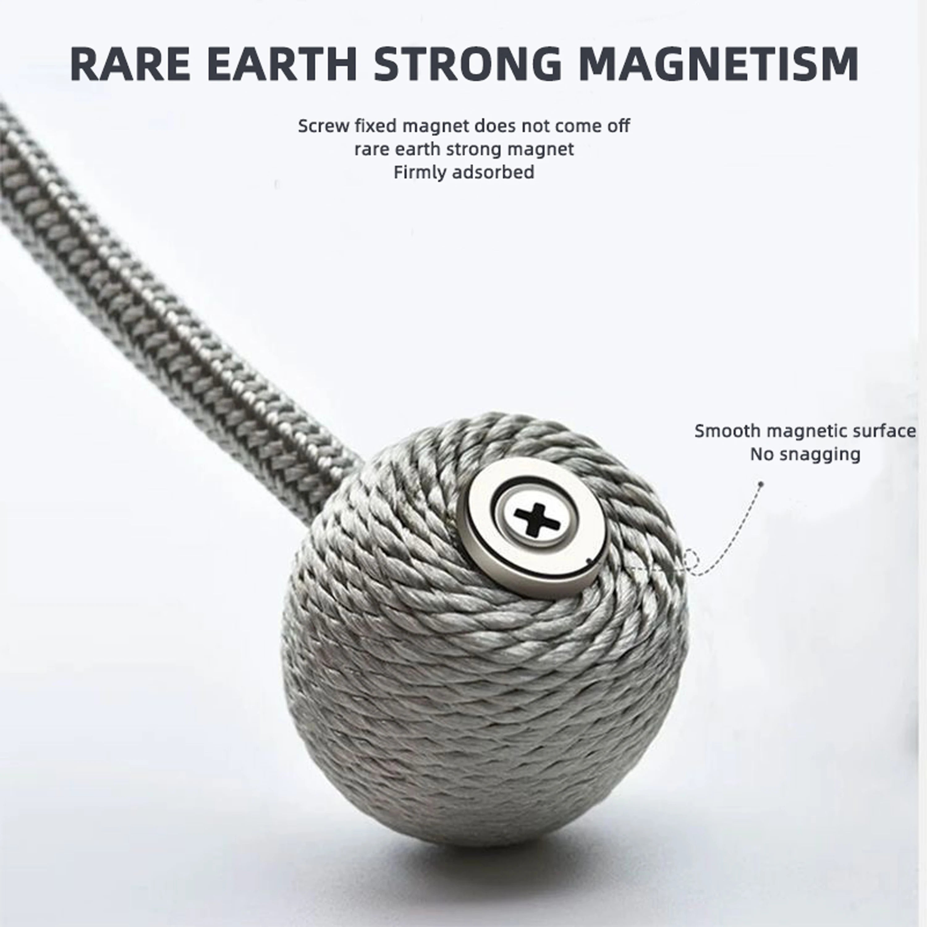 2pcs modern minimalist magnetic ball curtain tiebacks with thicker twisted cords can be styled at will,for bedrooms, living room