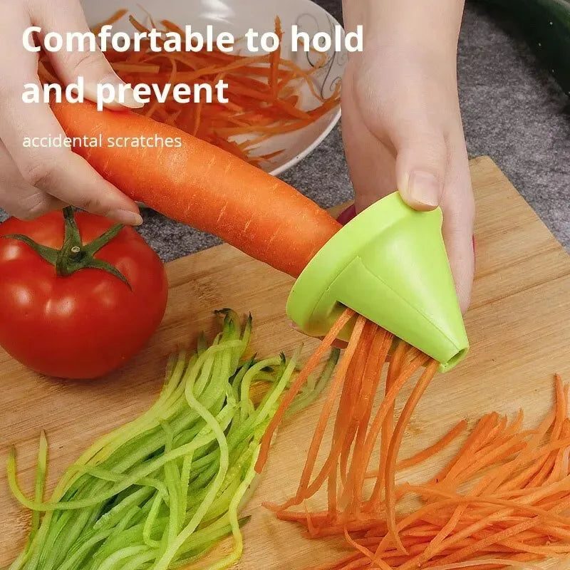 1-3pcs Vegetable Fruit Spiral Shredder Peeler Multi-function Manual Shredder Device Carrot Rotating Shredder Grater Kitchen Tool