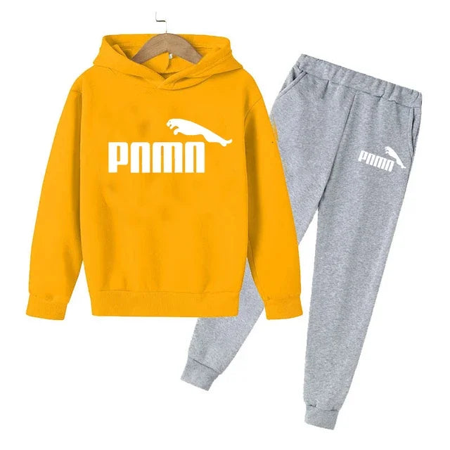 3-12 Years Children Holiday Gifts 2pcs Set Boy Girl Kid's Clothes Hoodie+Pants Suit  Spring Autumn Tracksuit