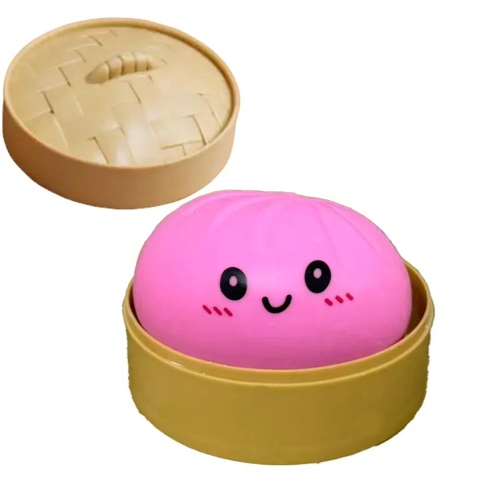 Glitter Dumpling Glitter Dumpling Squishy with Box Dumplings Sensory Squeeze Toy for Stress Relief