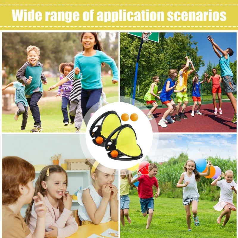 Adult & Kids Toss And Catch Ball Game Racket for Hand Grasping Outdoor Beach Yard Family Activities Pool Fun Sport Toy