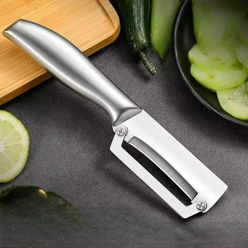 Stainless Steel Vegetable Peeler Kitchen Melon Planer Double-Head Peeler Household Multiple-Function Fruit And Vegetable Peeler